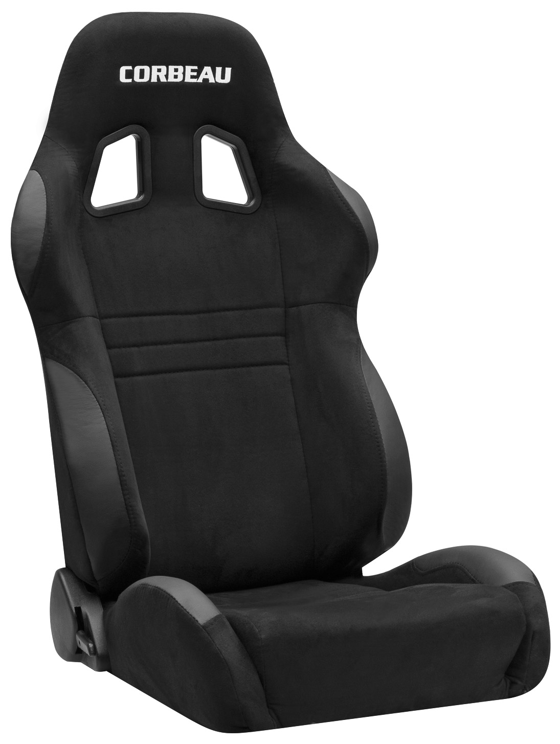 Corbeau A4 Racing Seat, Black Microsuede Wide, S60091WPR